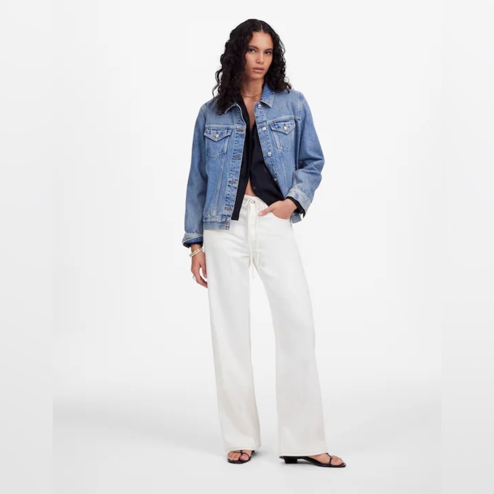 Madewell Low-Slung Baggy Jean Airy Denim
NU020 ivory wide leg coastal classic - Picture 5 of 16